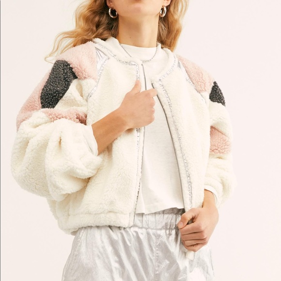 Free People Taurus Plush Color Blocked Jacket - Picture 5 of 10